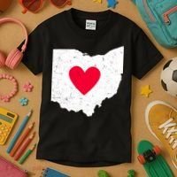 Distressed Ohio State Love Kids T-Shirt thumb 3