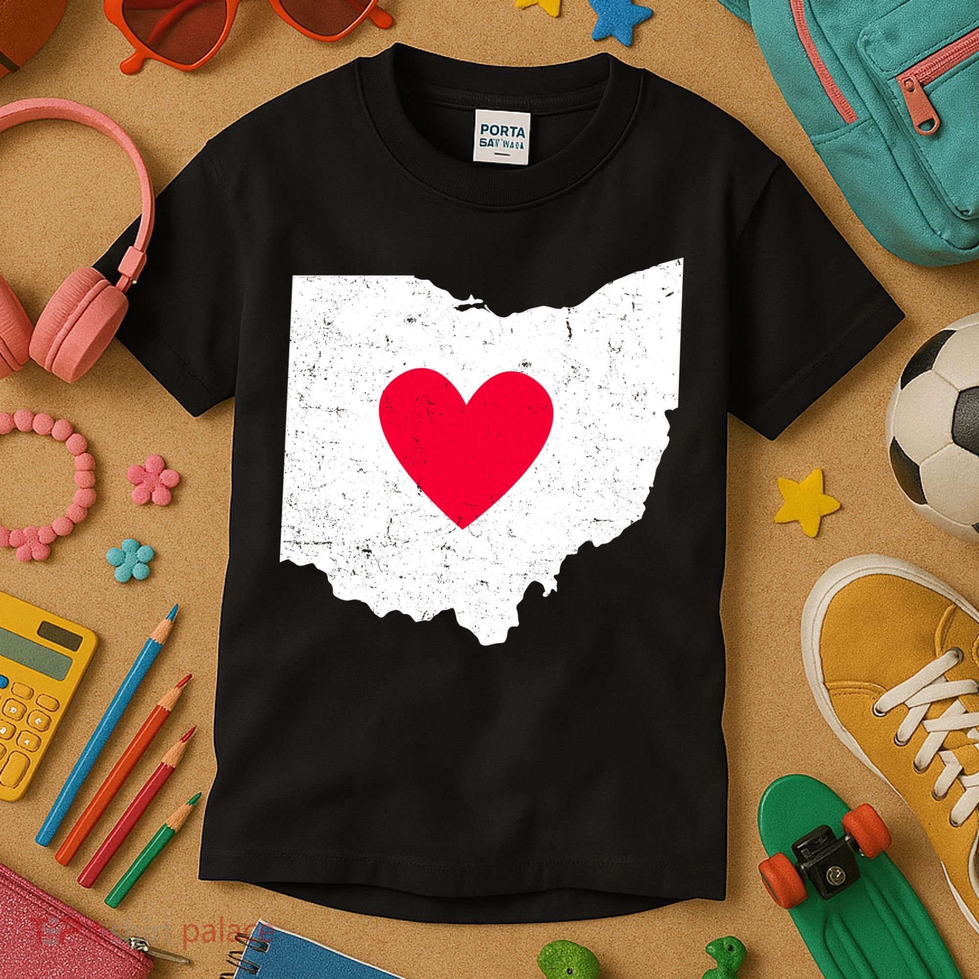 Distressed Ohio State Love Kids T-Shirt