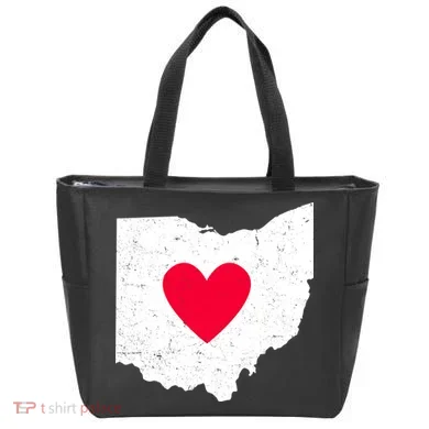 Distressed Ohio State Love Tote Bag