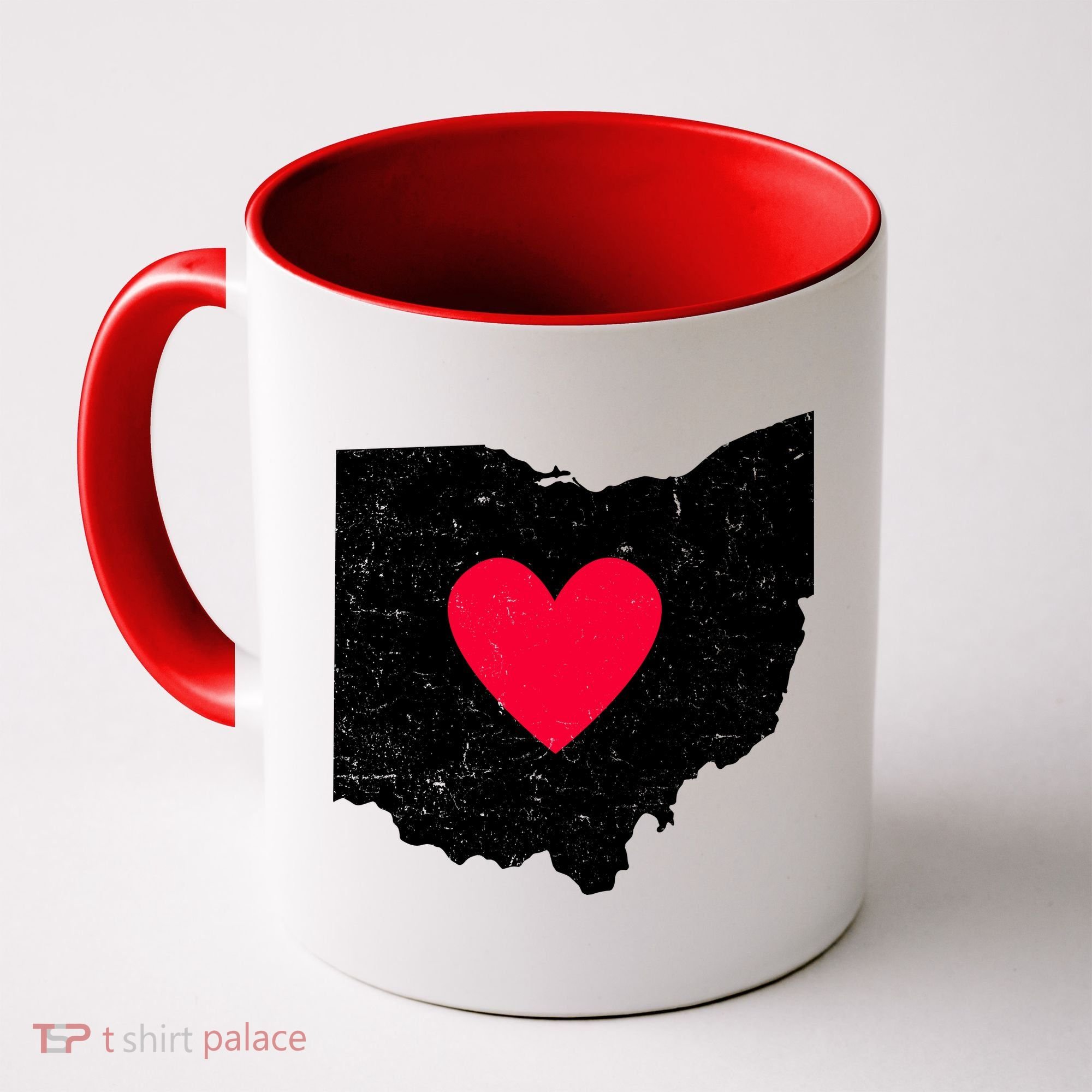 Distressed Ohio State Love Coffee Mug