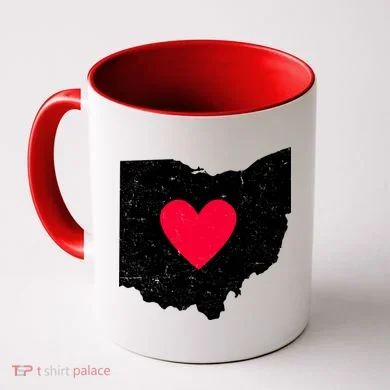 Distressed Ohio State Love Coffee Mug