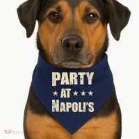 Distressed Party at Napoli's USA-Made Doggie Bandana thumb 1