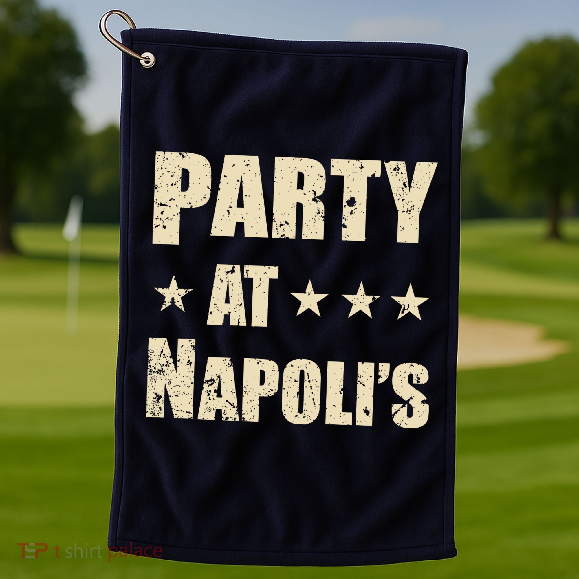 Distressed Party at Napoli's Golf Towel