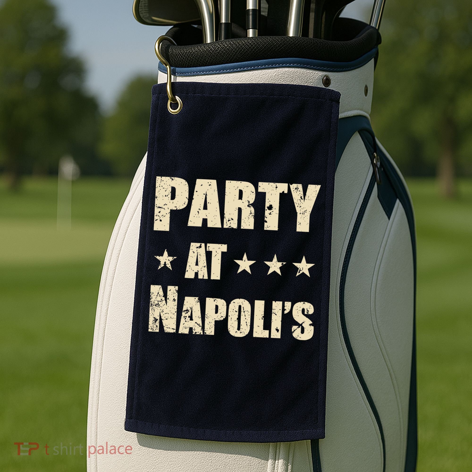 Distressed Party at Napoli's Golf Towel