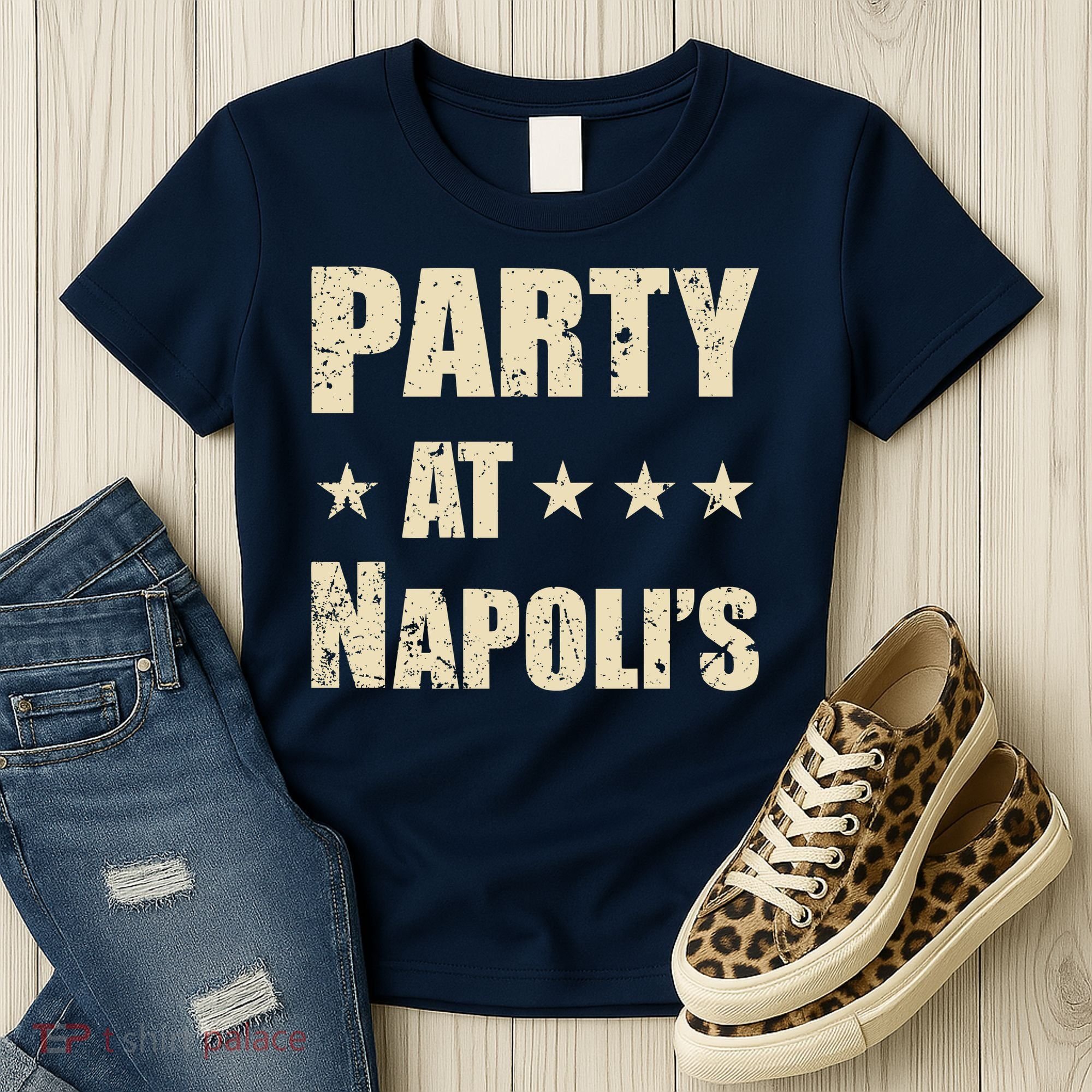 Distressed Party at Napoli's Women's T-Shirt