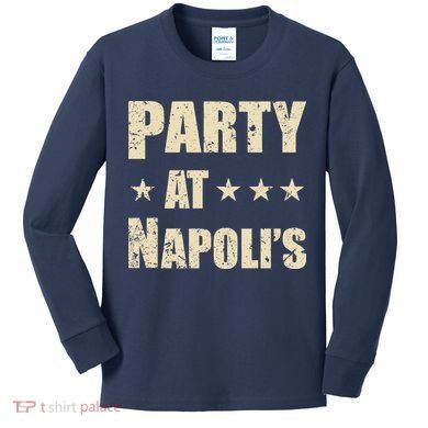 Distressed Party at Napoli's Kids Long Sleeve Shirt