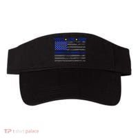 Distressed Police Blue Striped Flag Visor thumb 0