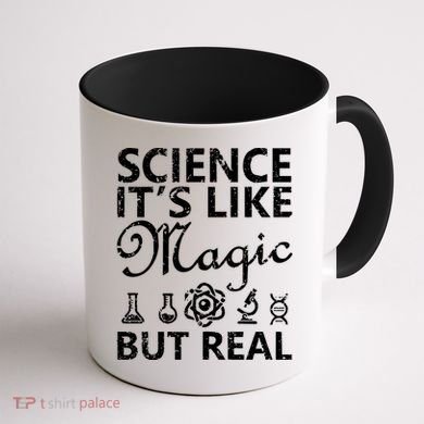 Distressed Science It's Like Magic But Real March For Science Coffee Mug back
