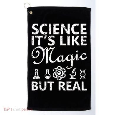 Distressed Science It's Like Magic But Real March For Science Golf Towel