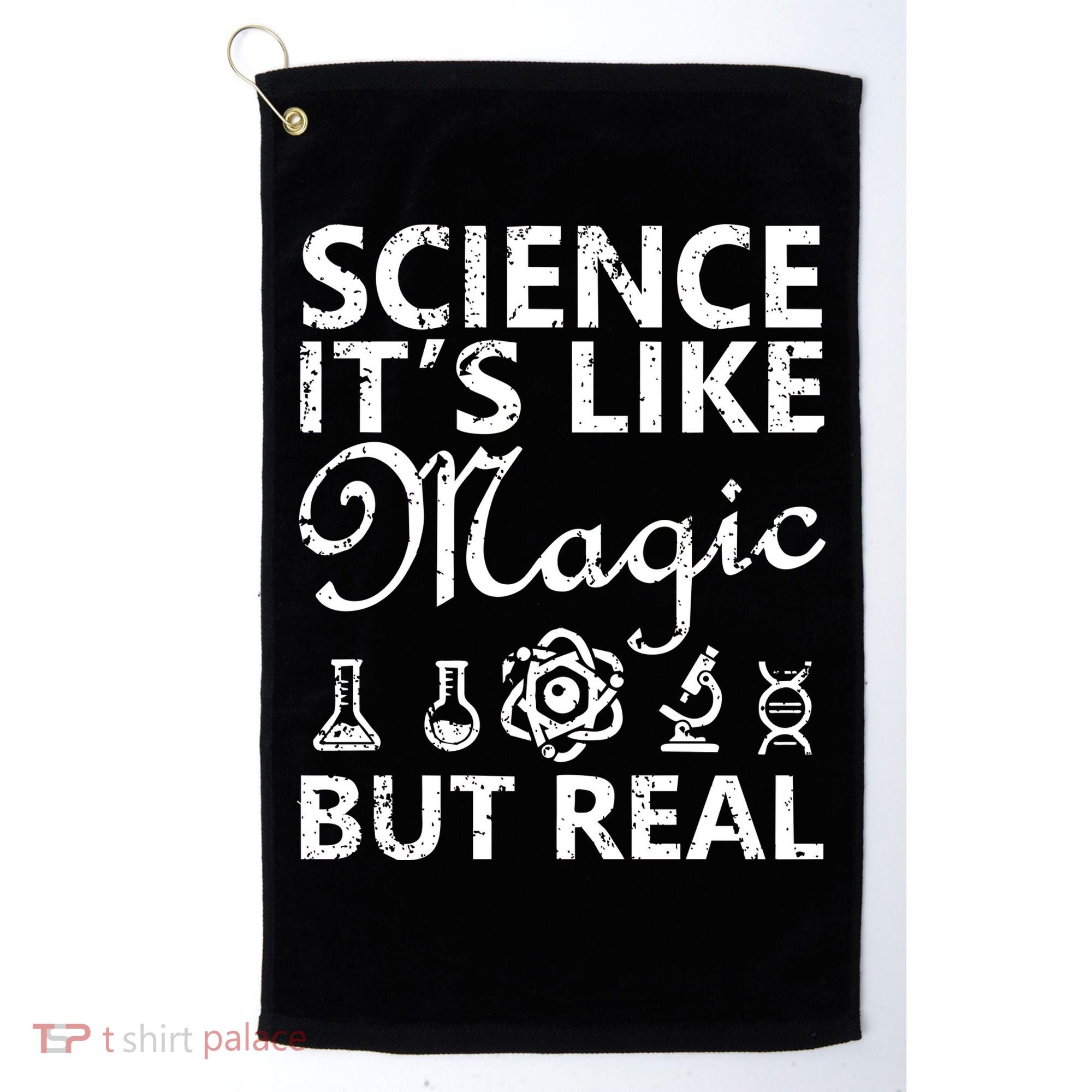 Distressed Science It's Like Magic But Real March For Science Golf Towel