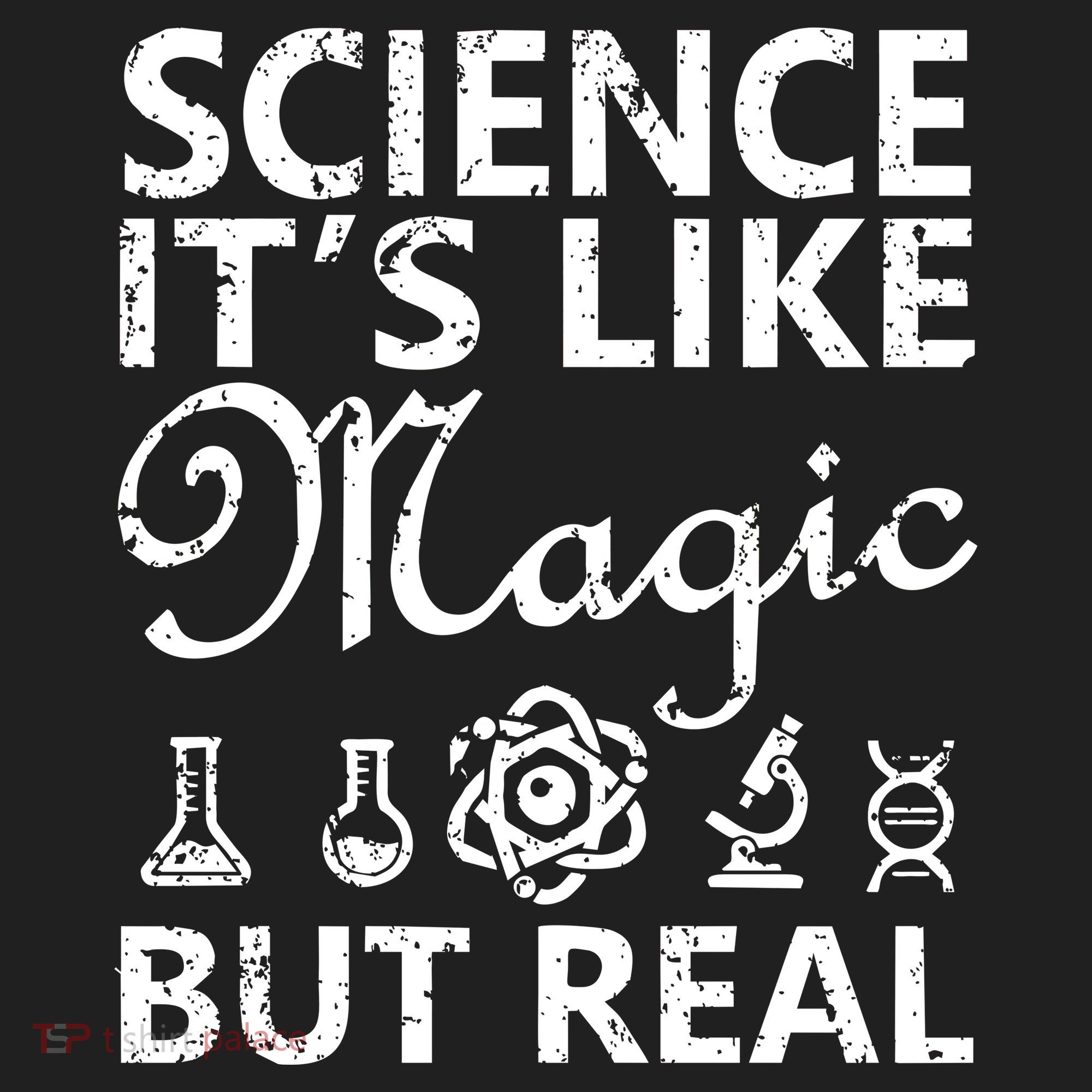 Distressed Science It's Like Magic But Real March For Science Golf Towel