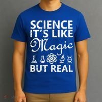 Distressed Science It's Like Magic But Real March For Science T-Shirt thumb 3