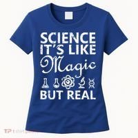 Distressed Science It's Like Magic But Real March For Science Women's T-Shirt thumb 0