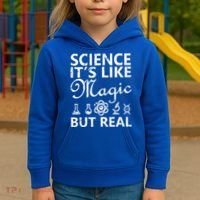 Distressed Science It's Like Magic But Real March For Science Kids Hoodie thumb 3