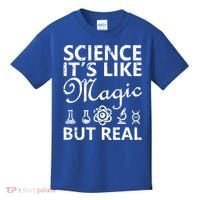 Distressed Science It's Like Magic But Real March For Science Kids T-Shirt thumb 0