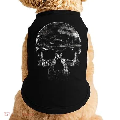 Distressed Skull Graphic Doggie Tank