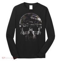 Distressed Skull Graphic Long Sleeve Shirt thumb 0