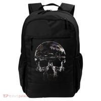 Distressed Skull Graphic Backpack thumb 0