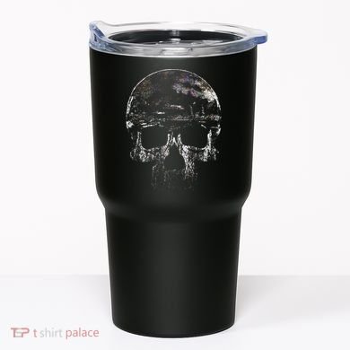 Distressed Skull Graphic Tumbler