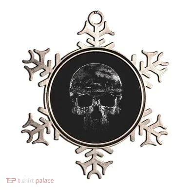 Distressed Skull Graphic Ornament