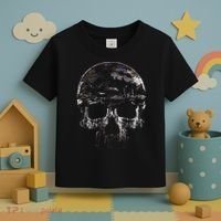Distressed Skull Graphic Toddler T-Shirt thumb 3