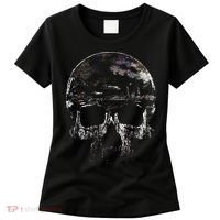 Distressed Skull Graphic Women's T-Shirt thumb 0