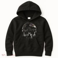 Distressed Skull Graphic Kids Hoodie thumb 0