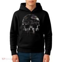 Distressed Skull Graphic Kids Hoodie thumb 4