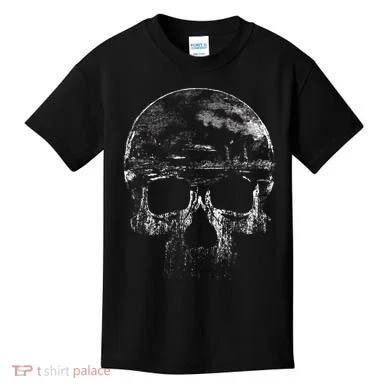 Distressed Skull Graphic Kids T-Shirt