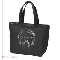 Distressed Skull Graphic Tote Bag thumb 3