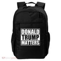 Distressed Straight Outta Donald Trump Matters Backpack thumb 0