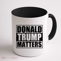 Distressed Straight Outta Donald Trump Matters Coffee Mug thumb 1