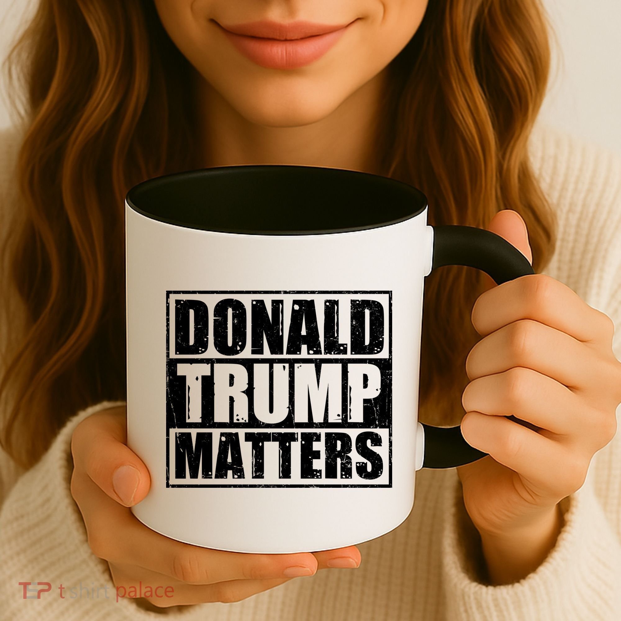 Distressed Straight Outta Donald Trump Matters Coffee Mug