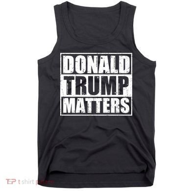 Distressed Straight Outta Donald Trump Matters Tank Top