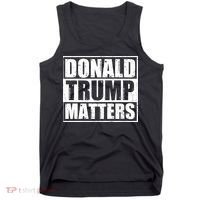 Distressed Straight Outta Donald Trump Matters Tank Top thumb 0