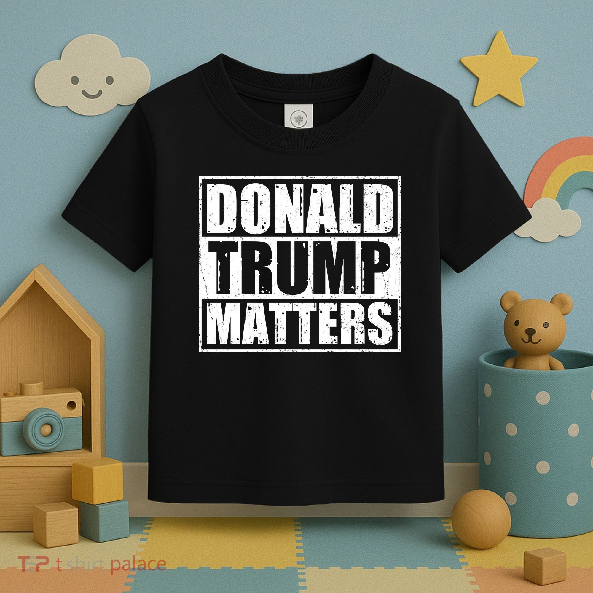 Distressed Straight Outta Donald Trump Matters Toddler T-Shirt