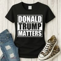 Distressed Straight Outta Donald Trump Matters Women's T-Shirt thumb 3