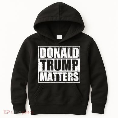 Distressed Straight Outta Donald Trump Matters Kids Hoodie