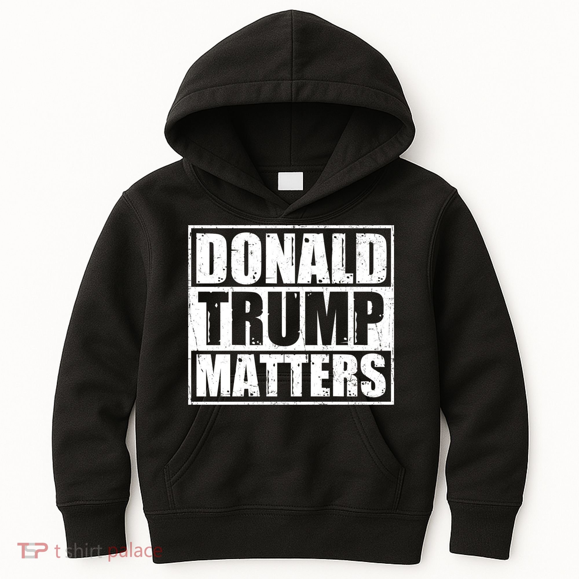 Distressed Straight Outta Donald Trump Matters Kids Hoodie