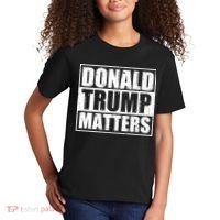 Distressed Straight Outta Donald Trump Matters Kids T-Shirt thumb 2