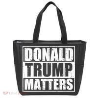 Distressed Straight Outta Donald Trump Matters Tote Bag thumb 0