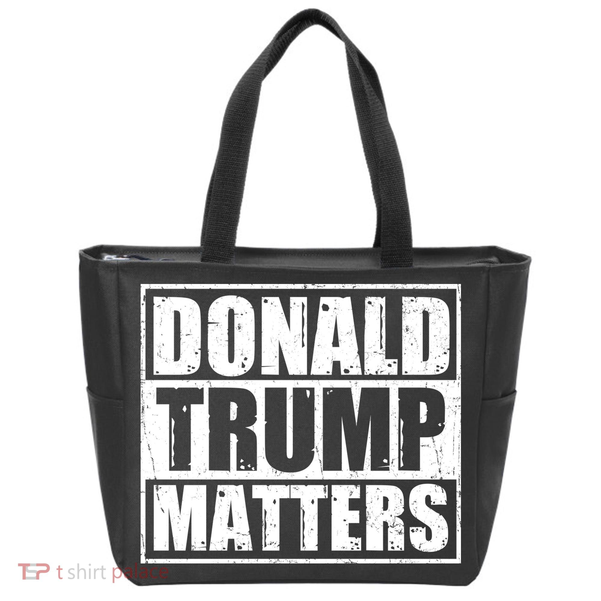 Distressed Straight Outta Donald Trump Matters Tote Bag