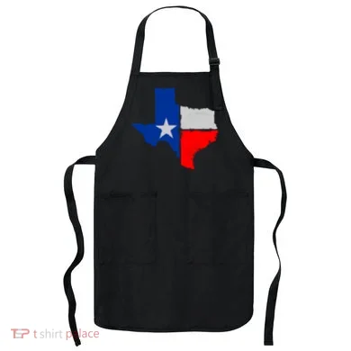 Distressed Texas State Map Flag Apron