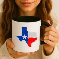 Distressed Texas State Map Flag Coffee Mug thumb 3