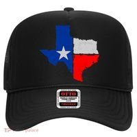 Distressed Texas State Map Flag Hat thumb 0