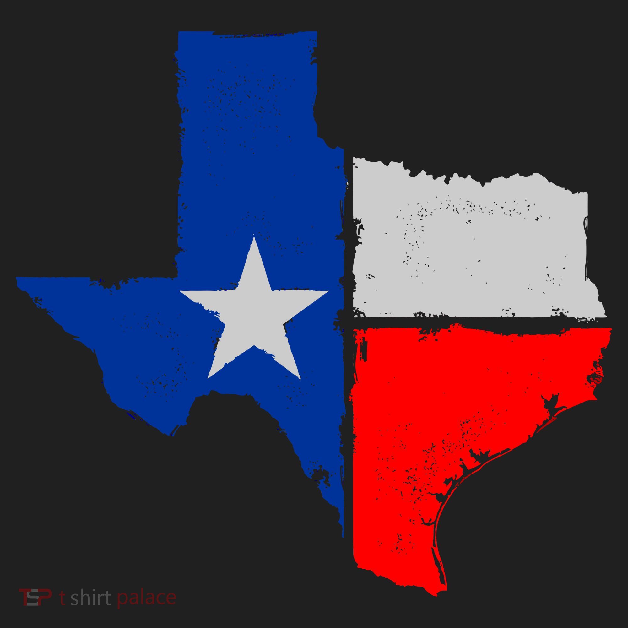 Distressed Texas State Map Flag Hat