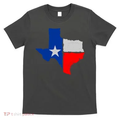 Distressed Texas State Map Flag T-Shirt