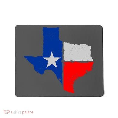 Distressed Texas State Map Flag Mousepad