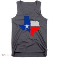 Distressed Texas State Map Flag Tank Top thumb 0
