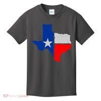 Distressed Texas State Map Flag Kids T-Shirt thumb 0